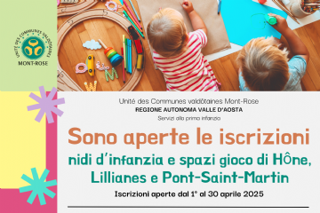 locandina iscrizioni nidi aprile 2025